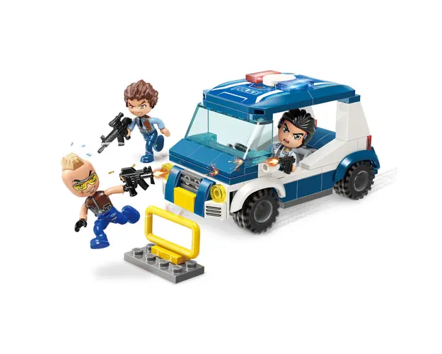 Set de constructie Qman Mine City Masina de Patrulare 121 piese