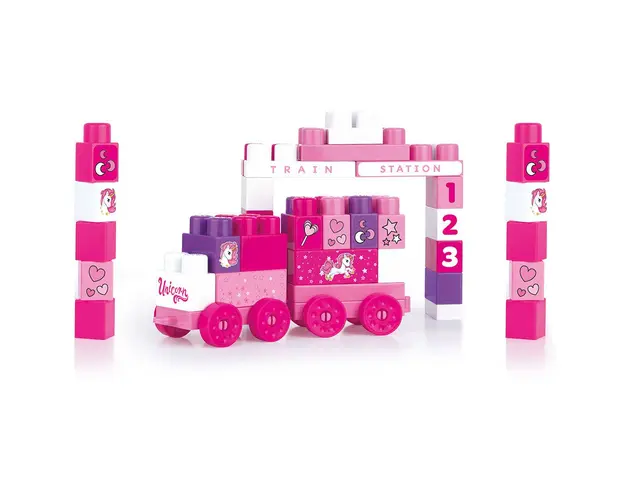 Set de construit trenulet Dolu Unicorn 50 piese