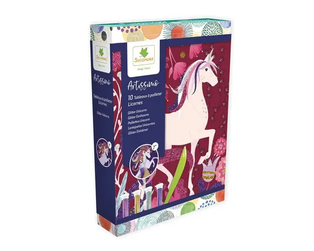 Set de creatie cu sclipici Sycomore S Unicorni