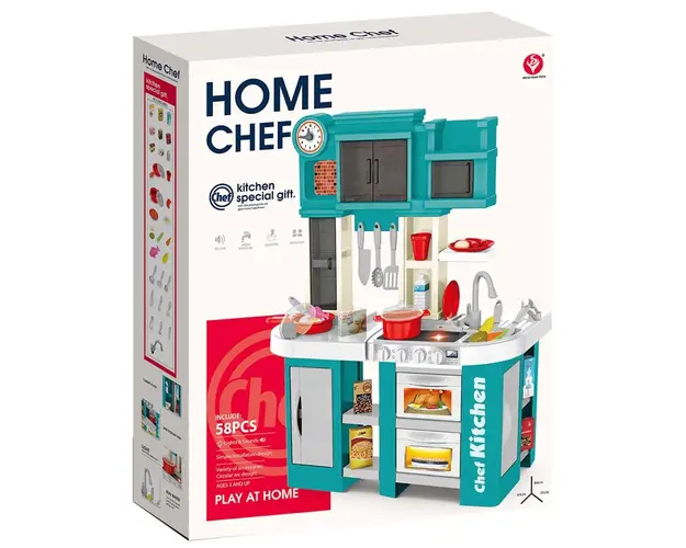 Set de joaca bucatarie Home Chef 58 piese