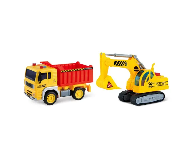 Set de joaca City Service Excavator si basculanta 1:20