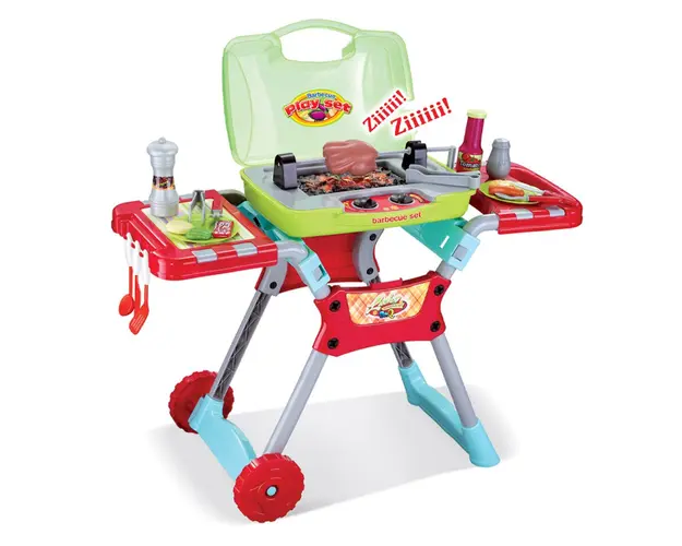 Set de joaca Gratar de gradina pe roti cu sunete si lumini