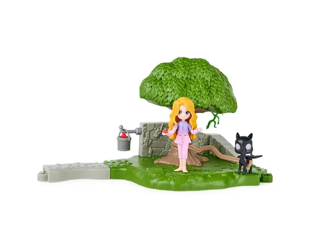 Set de joaca Harry Potter Gradina creaturilor magice cu figurina Luna Loovegood