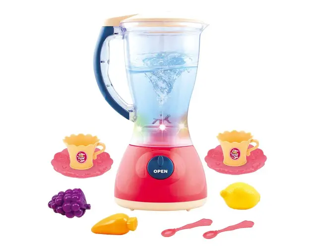Set de Joaca Mini Blender de Bucatarie cu farfurioare si cani