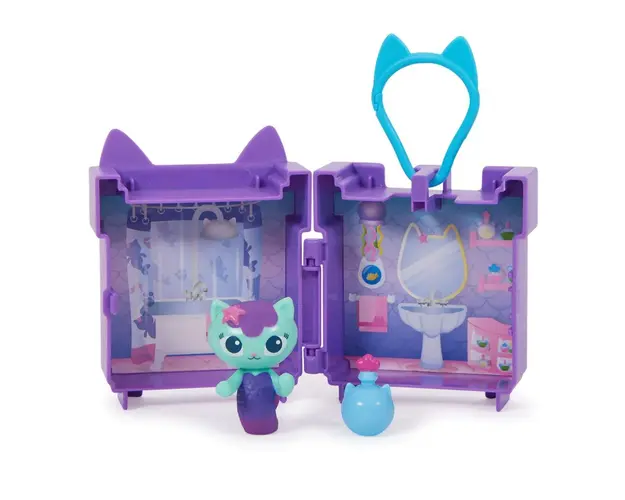 Set de joaca Mini casuta Breloc cu pisicuta Gabby's Dollhouse