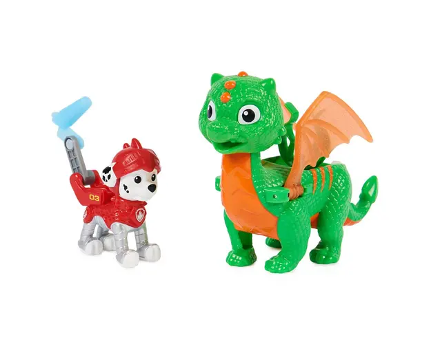 Set de joaca Paw Patrol Rescue Knights Marshall si dragonul Jade