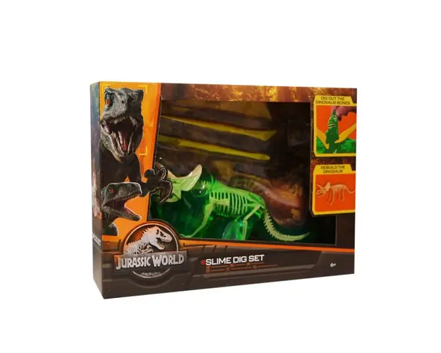 Set de joaca Schelet Dinozaur cu Slime Jurassic World