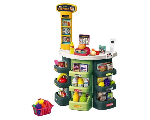 Set de joaca Supermarket cu casa de marcat 44 piese