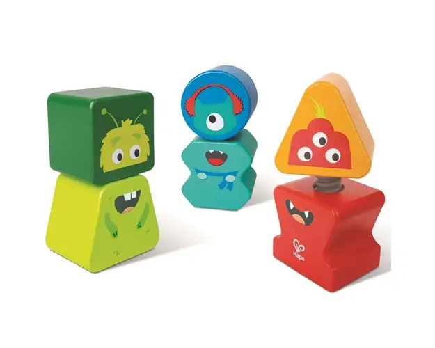 Set educational 3 piese lemn Hape Prieteni Monstruleti