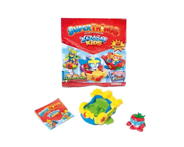 Set figurina cu vehicul SuperThings Kazoom Kids si Kazoom Slider