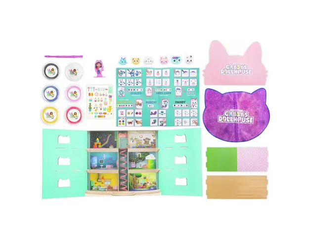 Set Gabby's Dollhouse plastilina cu figurine si surprize