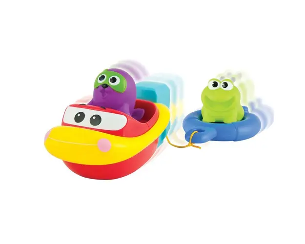 Set jucarii de baie Winfun Barcuta cu Animale