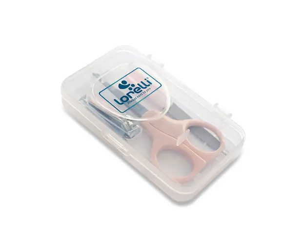 Set manichiura bebelusi cu cutie 3 piese Lorelli Roz