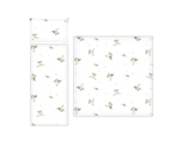 Set matlasat pentru carucior Lorelli Ranfors bear beige