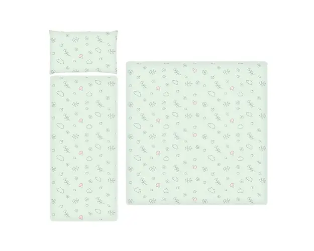 Set matlasat pentru carucior Lorelli Ranfors lamb green