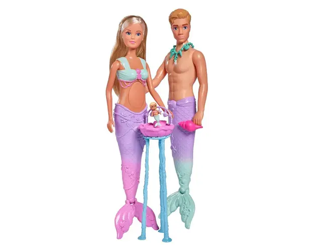 Set papusi cu accesorii Simba Familia de Sirene
