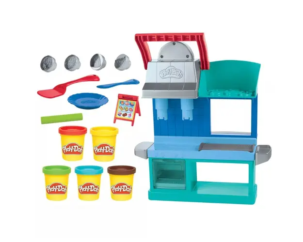 Set plastilina cu accesorii Play Doh Kitchen Creations Busy Chef Restaurant