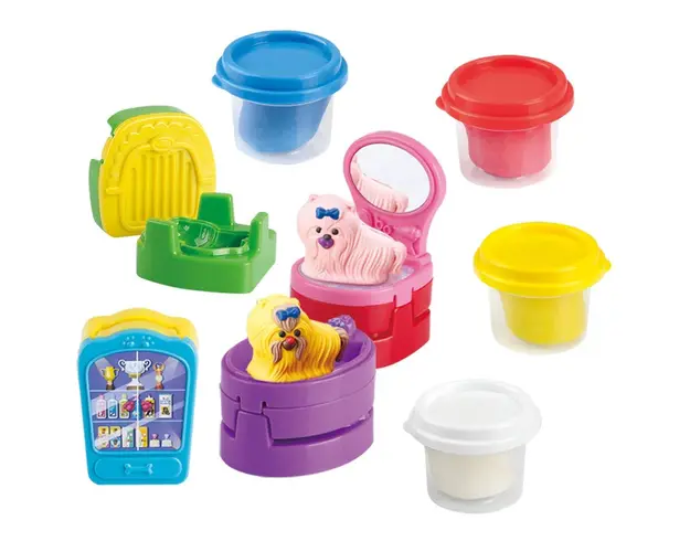 Set plastilina cu accesorii Play Go Pet Salon
