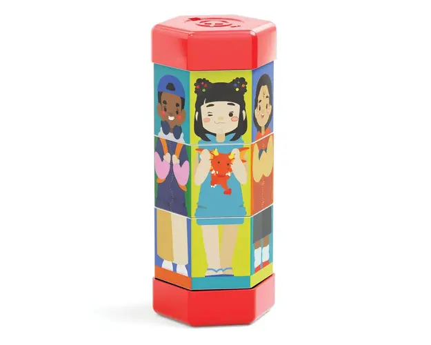 Set Quercetti Puzzle rotativ Mix and Match Profesii si Copii 02583