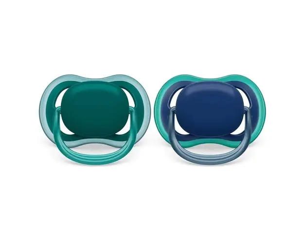Set suzete silicon Avent Ultra Air 6-18 luni Boy