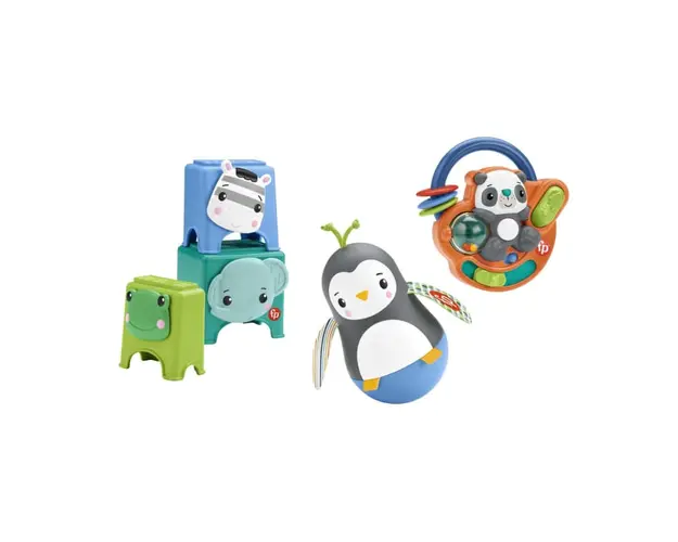 Set zornaitoare si jucarii bebelusi Fisher Price Hello Hands