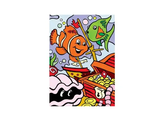 Prima mea pictura pe numere Royal Brush Junior Comori Subacvatice 23x30 cm