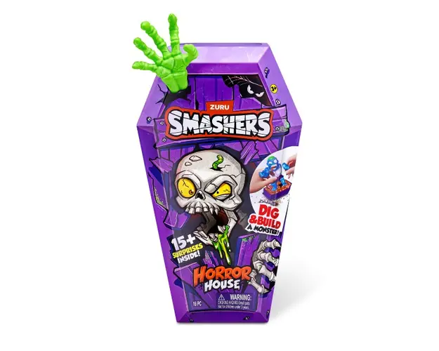 Smashers Set Smashers cu peste 15 figurine si accesorii, Horror House Medium