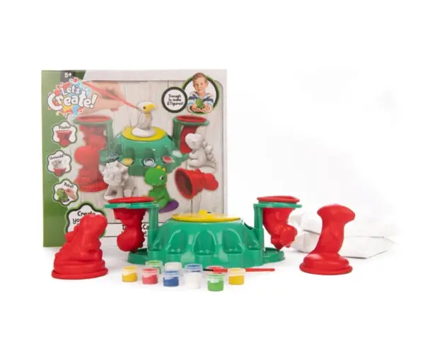 Statie de modelare si colorare a dinozaurilor Let s Create Deluxe