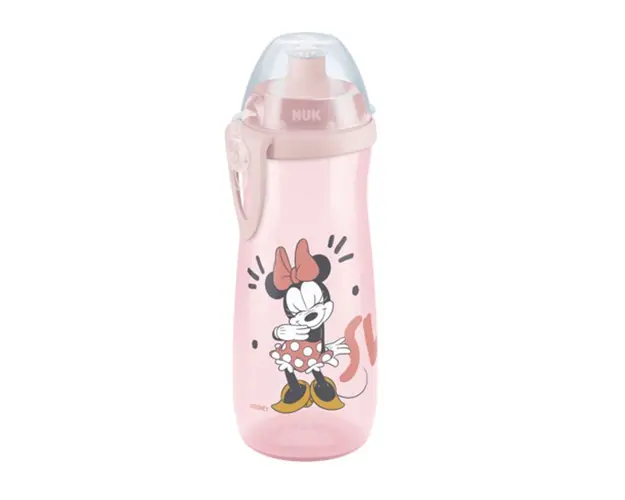 Sticla sport Nuk Mickey Rose 24 luni + 450 ml