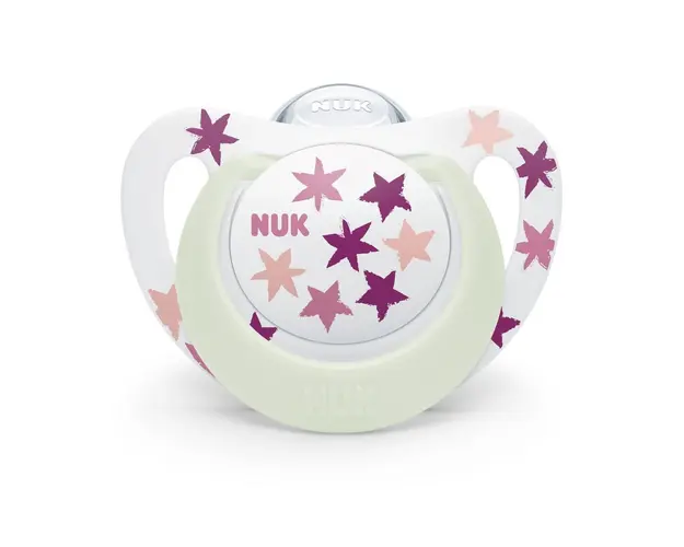 Suzeta silicon Nuk Star Night 6-18 luni