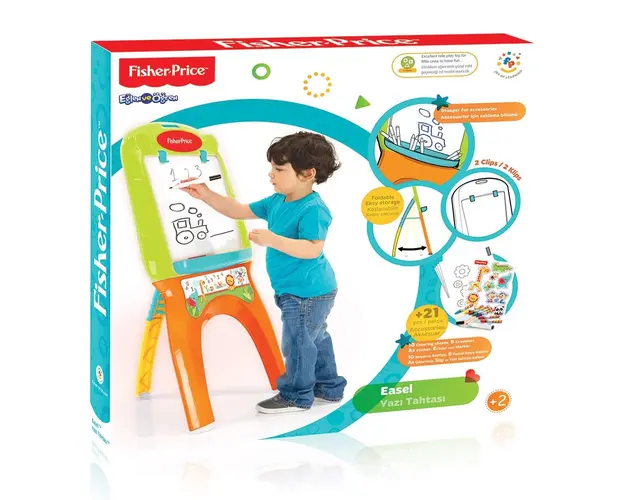 Tabla de plastic cu foi si marker Fisher Price