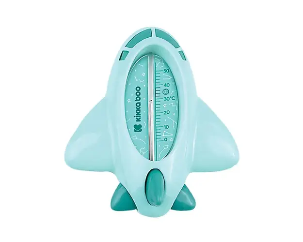 Termometru pentru baie Kikka Boo Avion verde menta