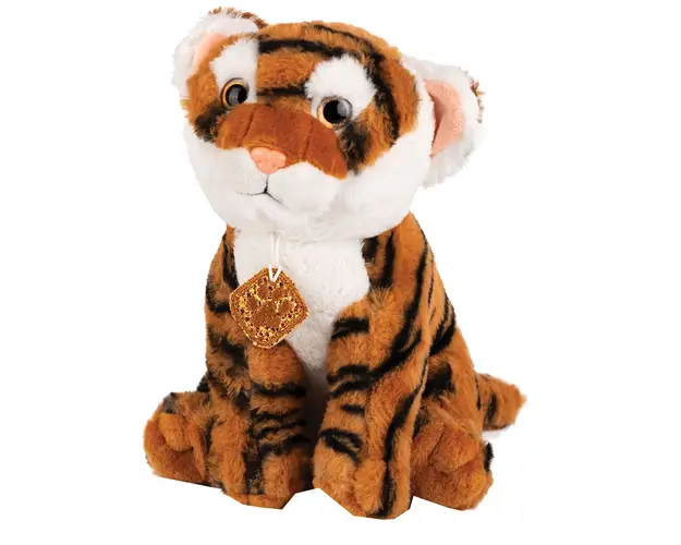 Tigru de plus cu medalion Amek 28 cm