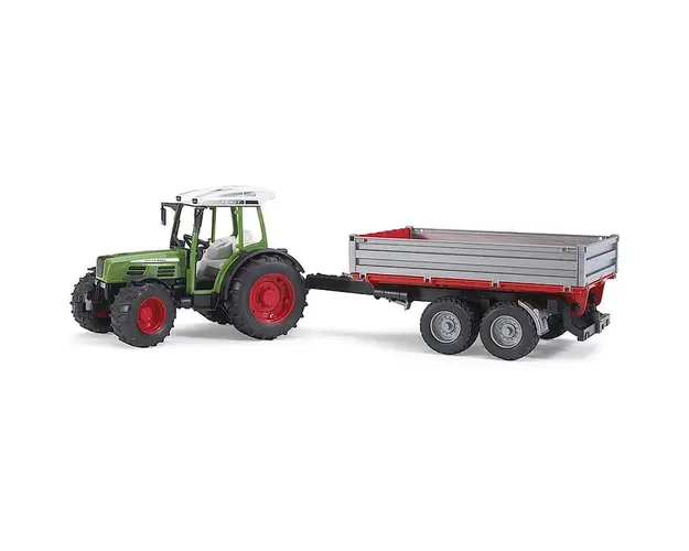Tractor Fendt 209 S cu remorca basculabila, Bruder 02104