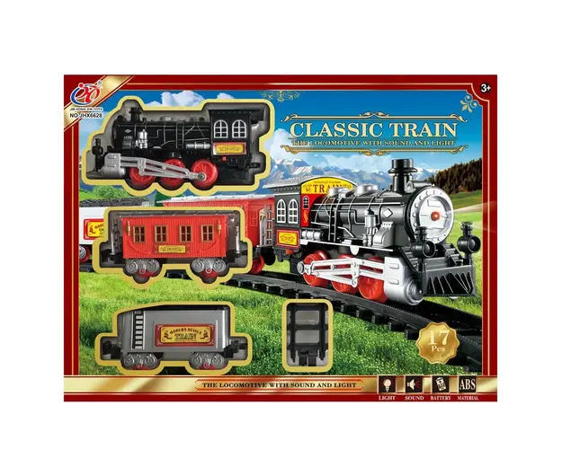 Tren clasic cu 2 vagoane 17 piese