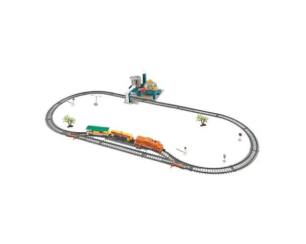 Tren de marfa cu rafinarie de petrol Power Train 104 x 45 cm