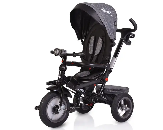 Tricicleta cu muzica Moni Byox Jockey New Gri cu Stelute