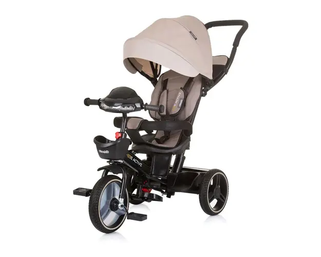 Tricicleta cu scaun reversibil Chipolino Be Active 2024 Makadamia