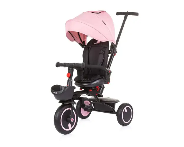 Tricicleta pliabila cu scaun reversibil 360 Chipolino Quick Fold 2023 Pink Water