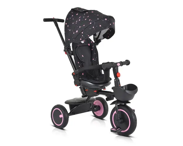 Tricicleta pliabila cu sezut reversibil Byox Orion Roz