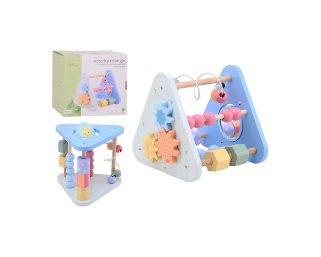 Triunghi de lemn cu activitati John Toys Joueco