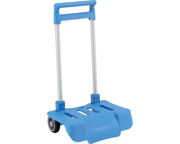 Troler pliabil maner cu 2 tije bleu pal