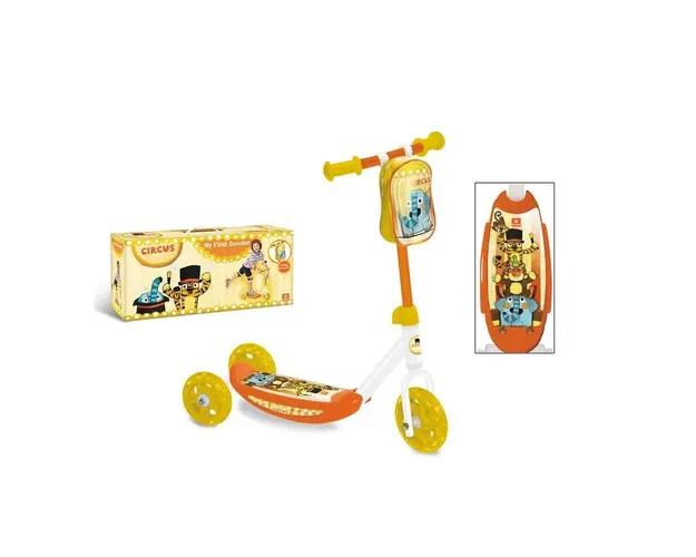 Trotineta cu 3 roti unisex peste 2 ani Mondo Circus portocaliu