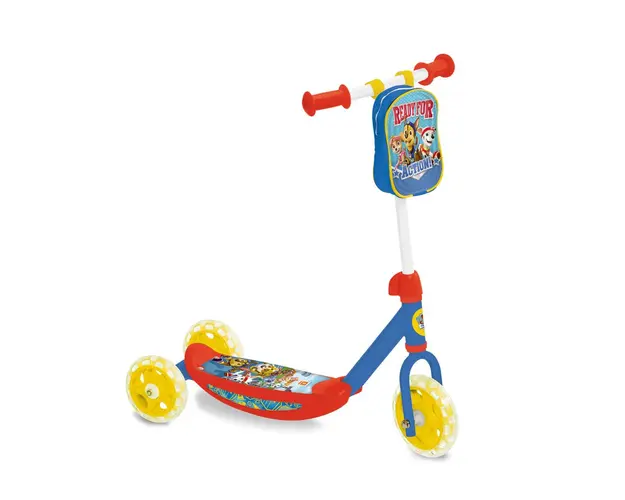 Trotineta cu 3 roti pentru baieti peste 2 ani Mondo Paw Patrol rosu albastru