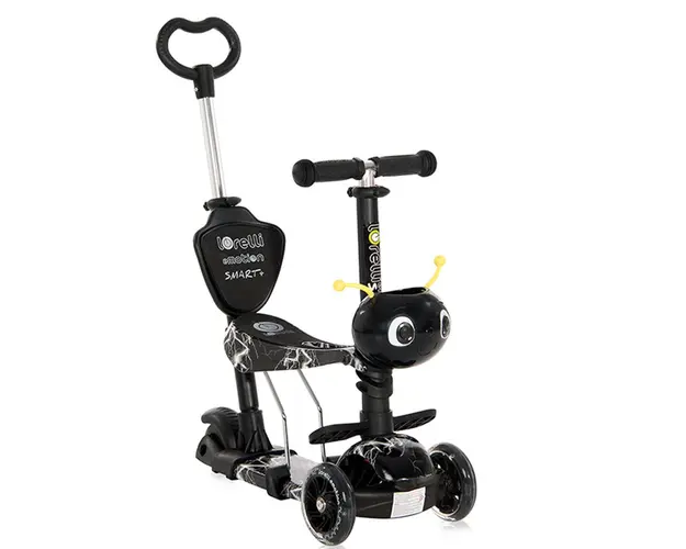 Trotineta cu 3 roti unisex Lorelli Smart Plus 2021 Negru Fulger