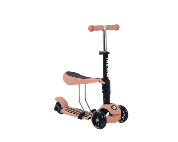 Trotineta cu scaun cu 3 roti unisex peste 1 an Kikka Boo Makani Pastel Bej