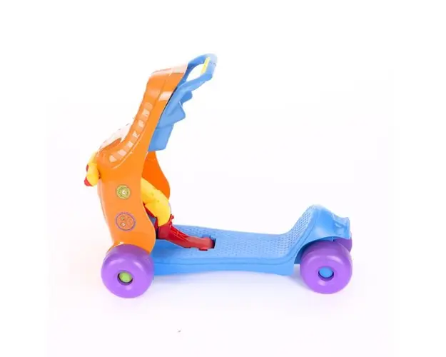 Trotineta si Ride-on pentru copii KikkaBoo Portocaliu si Albastru