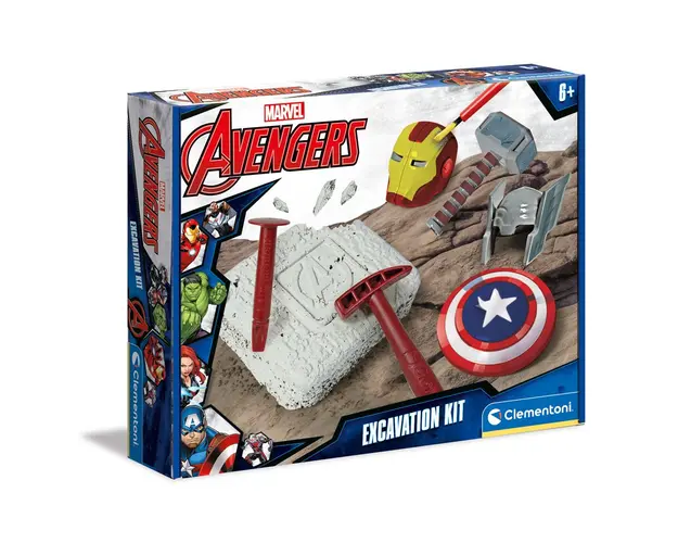 Trusa de excavare Clementoni Marvel Avengers