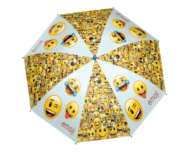 Umbrela automata tip baston Smiley Face