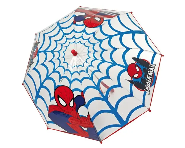 Umbrela manuala transparenta Marvel Spiderman